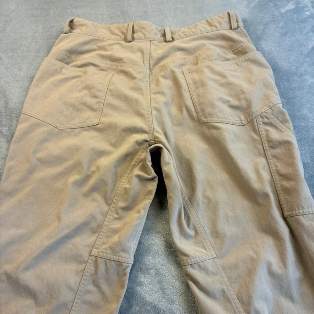 Mountain Hardwear Mens Tan Nylon Hiking Pants Articulated Knee Size M 34x32